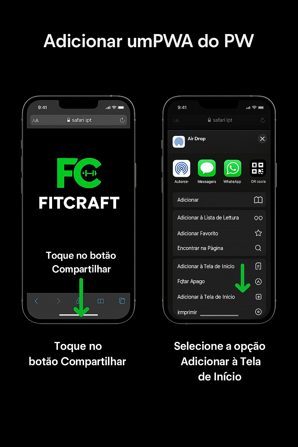 Instruções para iPhone